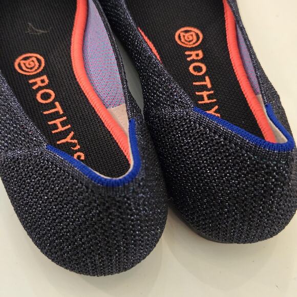 Rothy’s Flat In Retired Metallic Lattice Size 8 EUC - Picture 5 of 9